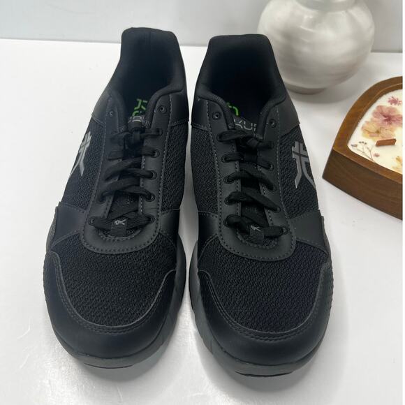 Kuru Quantum 2.0 Walking Comfort Sneaker Jet Black/Gray Men 11.5 Wide Tried On main image 5